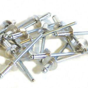 500 rivets alu / acier tête plate Ø 4 x 10 mm