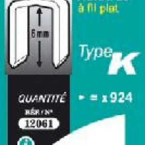 Agrafes 10 mm - type K