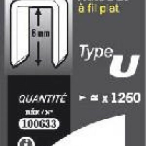 Agrafes 10 mm - type U