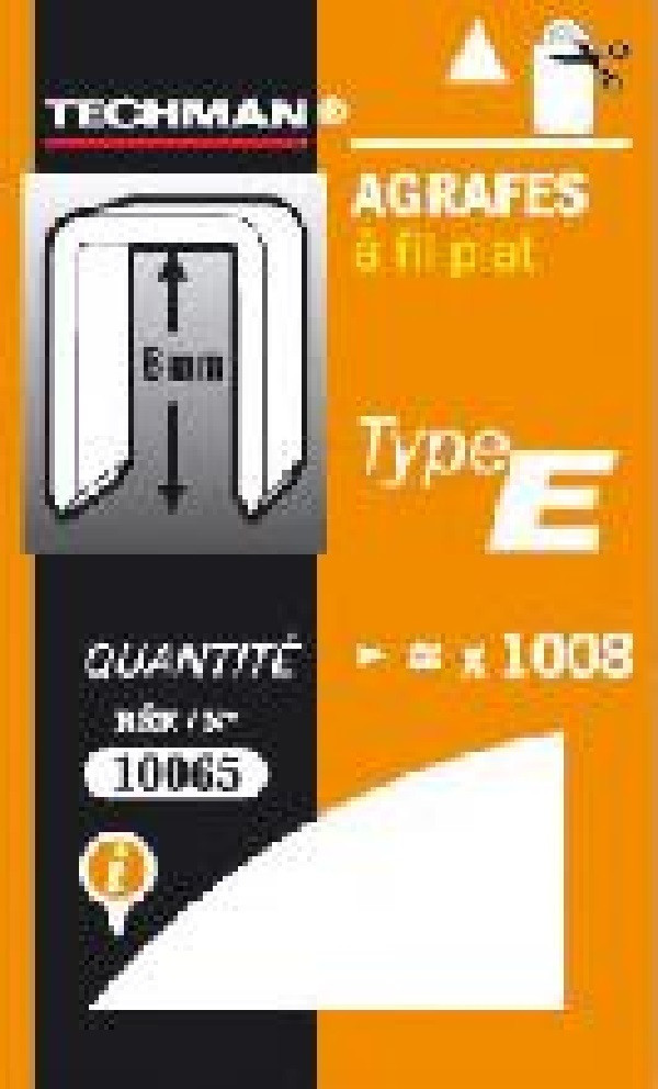 Agrafes 14 mm - type E