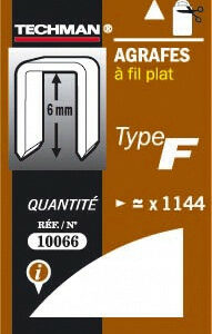 Agrafes 8 mm - type F