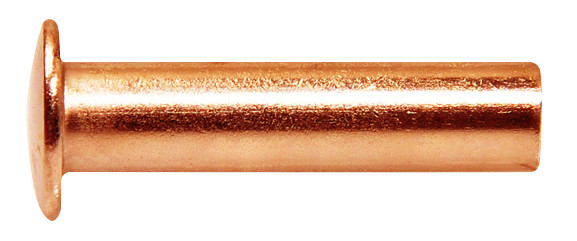Rivets pleins en cuivre Ø 5x20 - 25 pièces