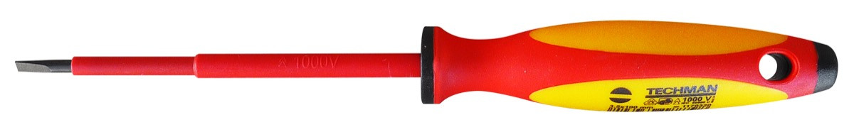Tournevis Plat Electricien Isolé 1000V 3,5x0,6mm