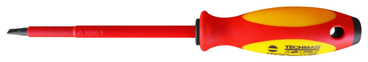 Tournevis Plat Electricien Isolé 1000V 5,5x1mm