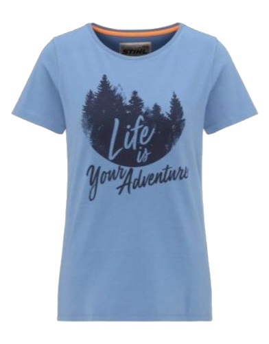 Tee-shirt bleu femme LIFE taille L STIHL 0420-100-1146