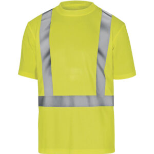 Tee-shirt manches courtes haute visibilité jaune/gris TL DELTA PLUS COMETJAGT