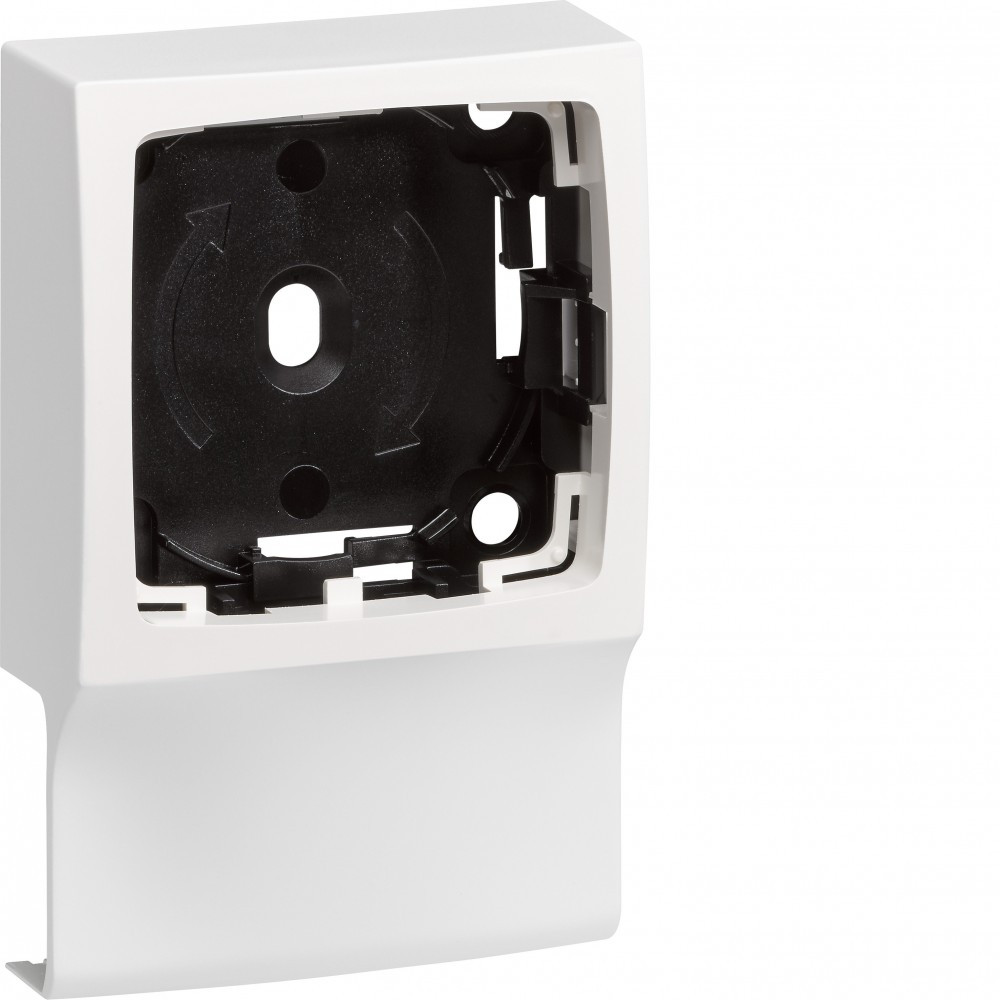 Adaptateur blanc pour moulure, H. 10.2 x P.2.4 cm