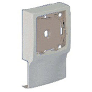 Adaptateur blanc pour moulure, H. 9.4 x P.2.4 cm