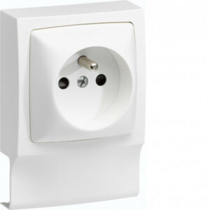 Adaptateur blanc pour moulure, H. 9.4 x P.3.8 cm