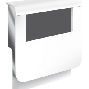 Adaptateur blanc pour plinthe, H. 19 x P.16.5 cm