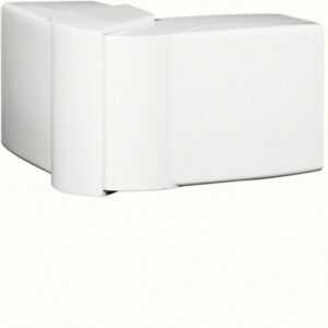 Angle extérieur variable blanc pour goulotte, H. 6.3 x P.4.5 cm
