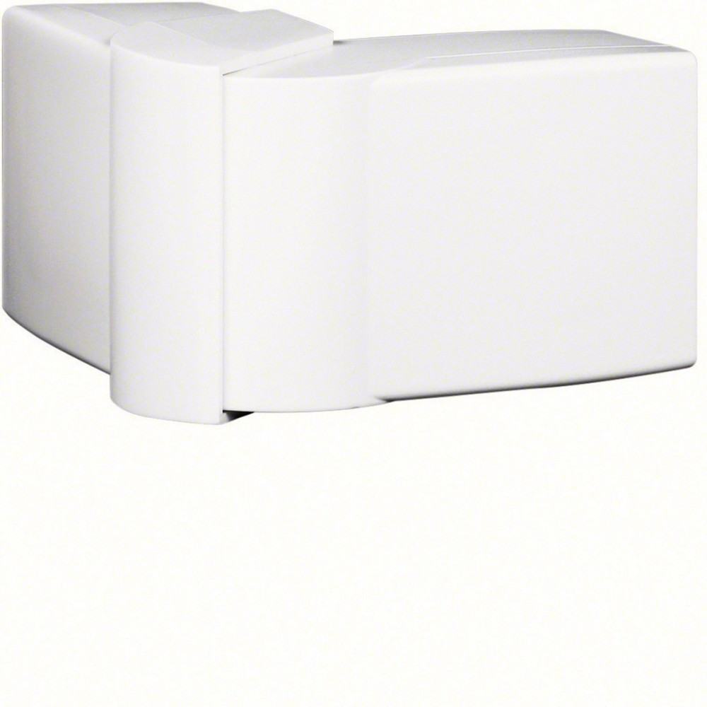 Angle extérieur variable blanc pour goulotte, H. 6.3 x P.4.5 cm