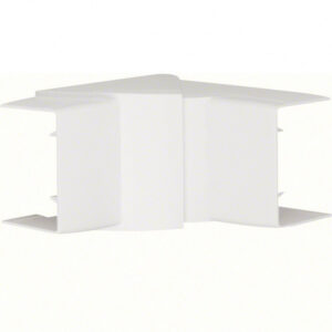 Angle intérieur blanc pour goulotte, H.12 x P.12 cm