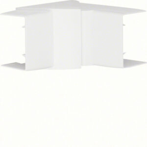 Angle intérieur variable blanc pour goulotte, H. 6.3 x P.4.5 cm