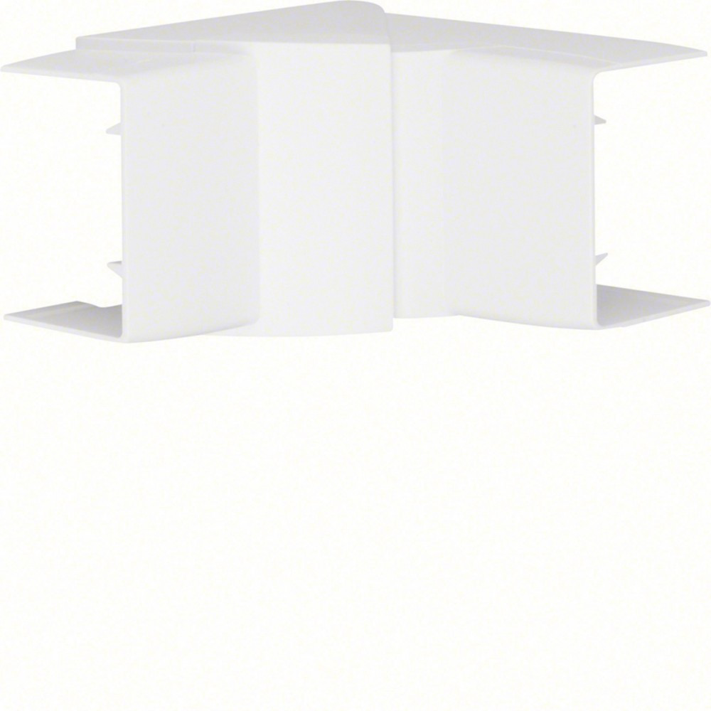 Angle intérieur variable blanc pour goulotte, H. 6.3 x P.4.5 cm