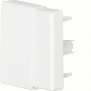 Embout blanc pour goulotte, H. 6.3 x P.4.5 cm
