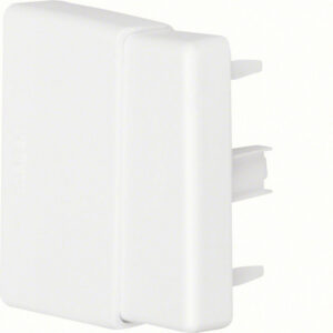 Embout blanc pour goulotte, H. 9.5 x P.4.5 cm