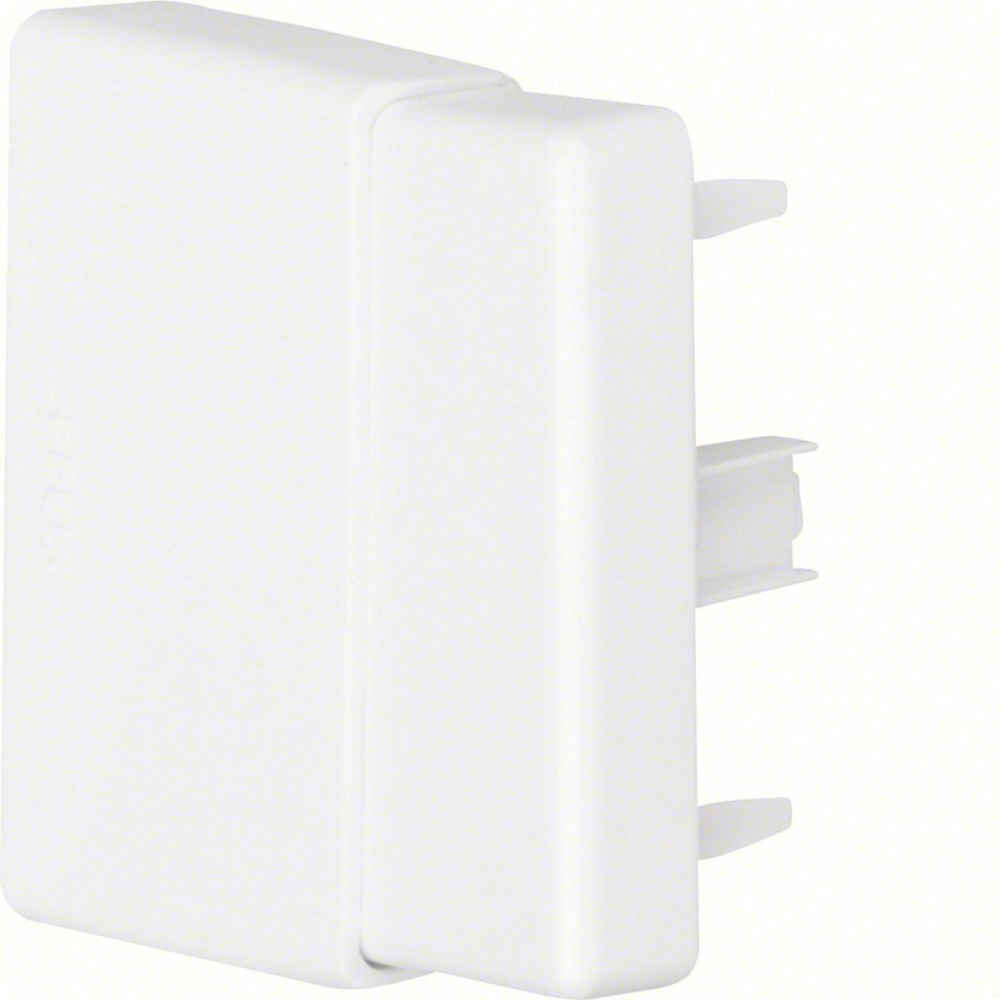 Embout blanc pour goulotte, H. 9.5 x P.4.5 cm