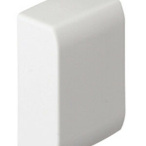 Embout blanc pour moulure, H. 5.4 x P.1.5 cm