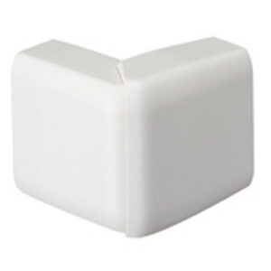 Lot de 2 angles extérieurs variables blanc pour moulure, H. 2.6 x P.1.5 cm