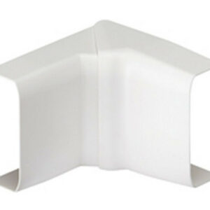 Lot de 2 angles intérieurs variables blanc pour moulure, H. 2.6 x P.1.5 cm