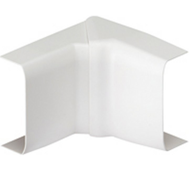 Lot de 2 angles intérieurs variables blanc pour moulure, H. 2.6 x P.1.5 cm