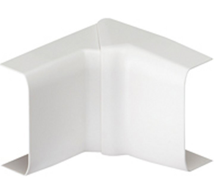 Lot de 2 angles intérieurs variables blanc pour moulure, H. 3.4 x P.1.5 cm
