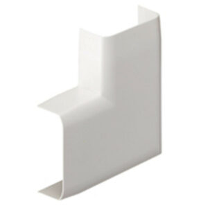 Lot de 2 angles plats blanc pour moulure, H. 3.4 x P.1.5 cm