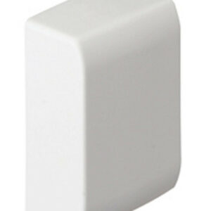 Lot de 2 embouts blanc pour moulure, H. 3.4 x P.1.5 cm
