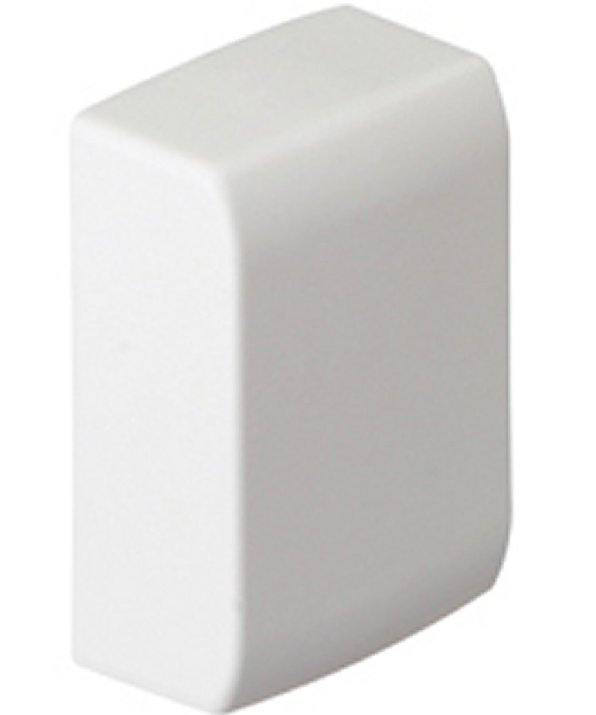 Lot de 2 embouts blanc pour moulure, H. 3.4 x P.1.5 cm