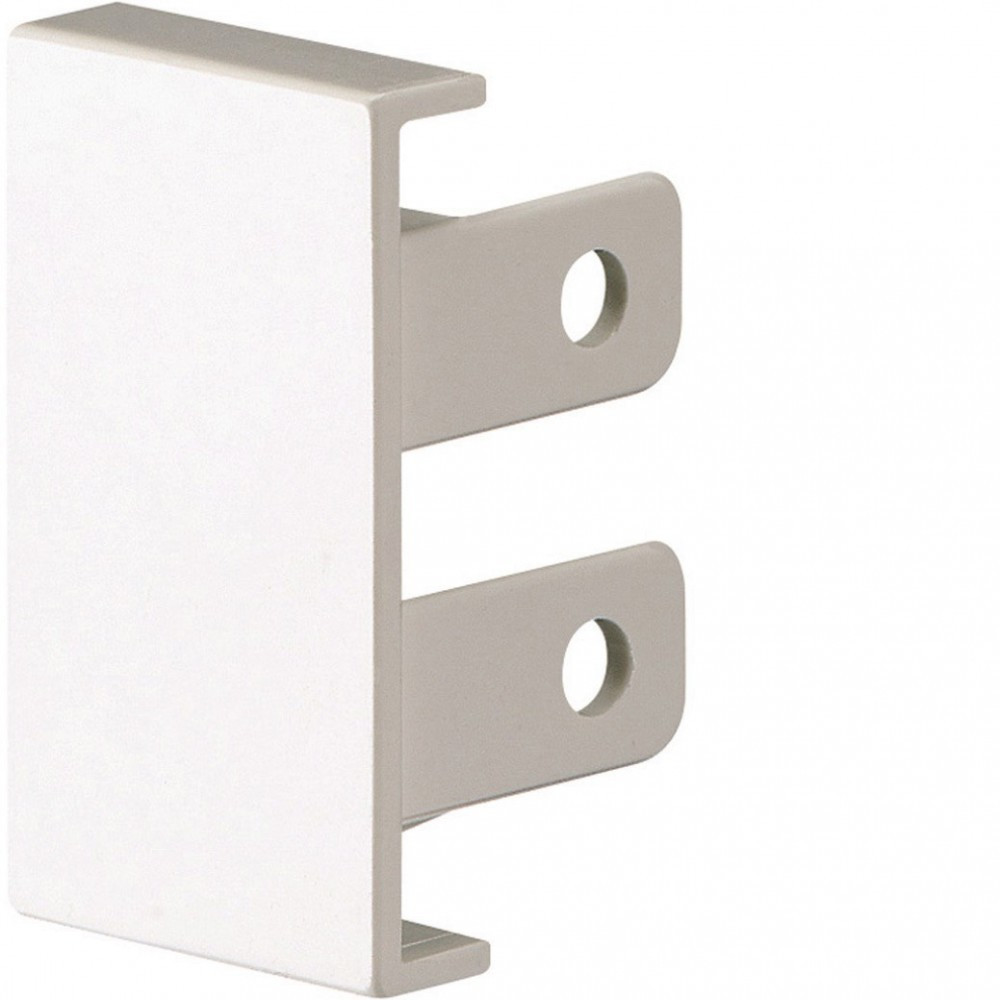 Lot de 2 embouts blanc pour moulure, H. 4.3 x P.2.8 cm