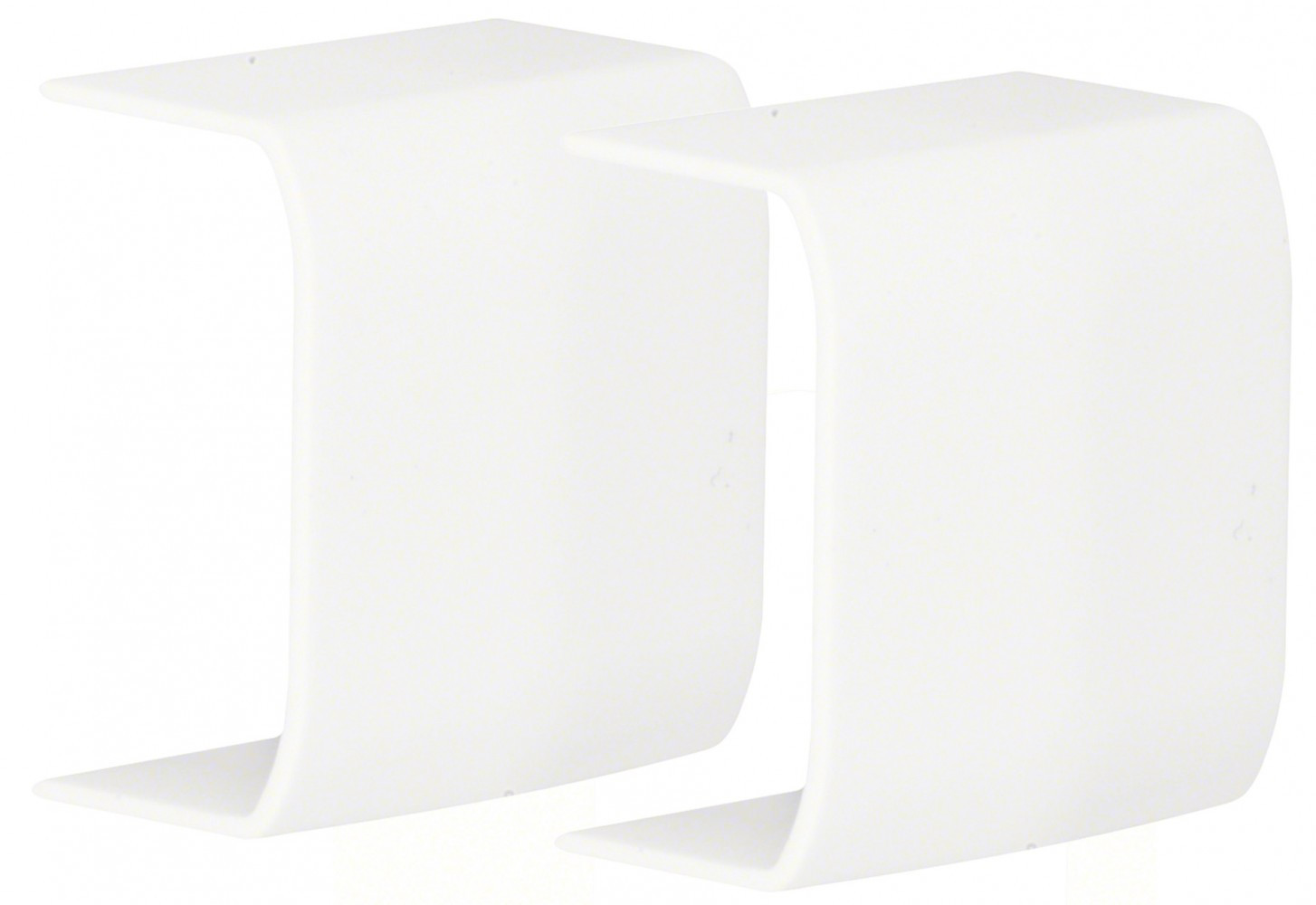 Lot de 2 jonctions blanc pour moulure, H. 2.6 x P.1.5 cm