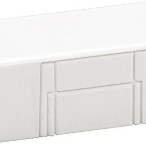Lot de 2 tés blanc pour moulure, H. 1.8 x P.1.8 cm