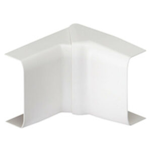 Lot de 4 angles intérieurs blanc pour moulure, H. 2.3 x P.1.1 cm