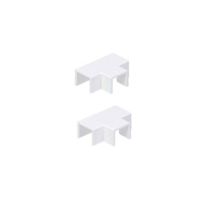 Te de derivation pour Goulotte 10 x 10 mm blanc lot de 2 tehalit