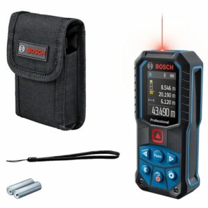 Télémètre laser 2 x 1,5 V GLM 50-27 C Professional rouge + 2 piles AA BOSCH 0601072T00