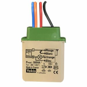Télévariateur temporisable RADIO POWER 500 VA YOKIS MTV500ERP