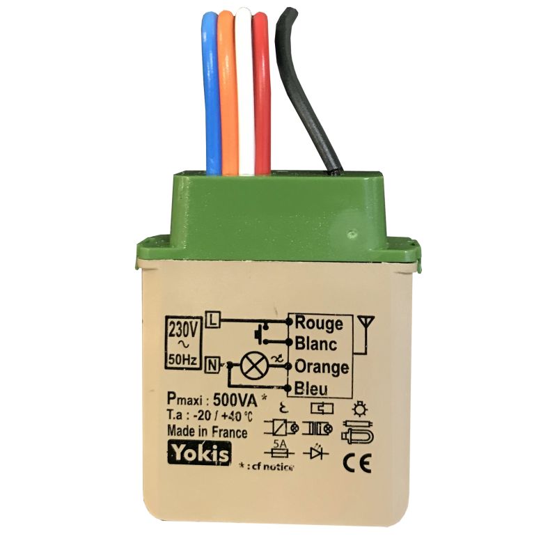 Télévariateur temporisable RADIO POWER 500 VA YOKIS MTV500ERP
