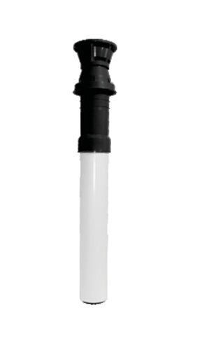 Terminal vertical ROLUX gaz concentrique 80/125 noir UBBINK 184118