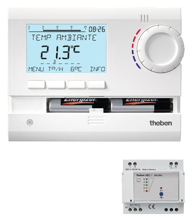 Thermostat d'ambiance RAMSES 813 digital programmable radio 1 zone THEBEN 8339501