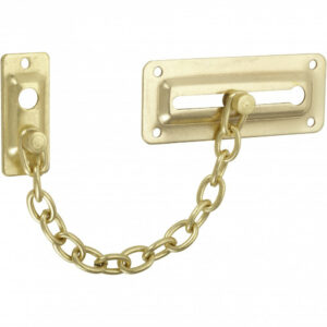 Entrebâilleur de porte acier doré, THIRARD