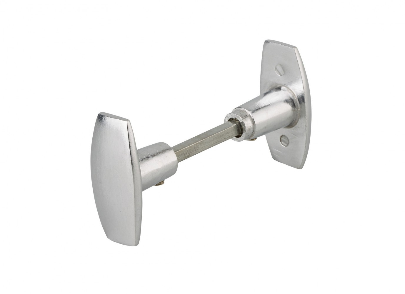 Lot de 2 boutons de porte Alliage acier poli