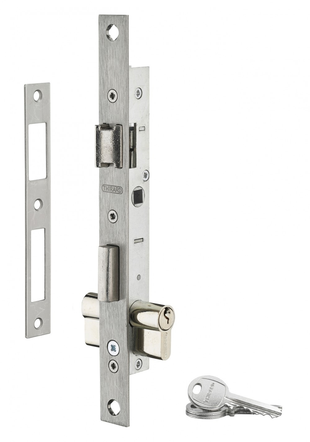 Serrure encastrée THIRARD, à cylindre, axe 10.5 mm