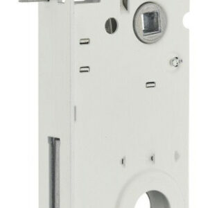 Serrure encastrée THIRARD, à cylindre, axe 40 mm, blanc