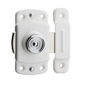 Verrou automatique THIRARD, acier laqué blanc