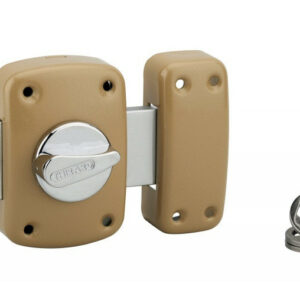 Verrou corvette bouton/cylindre 30p160, bronze