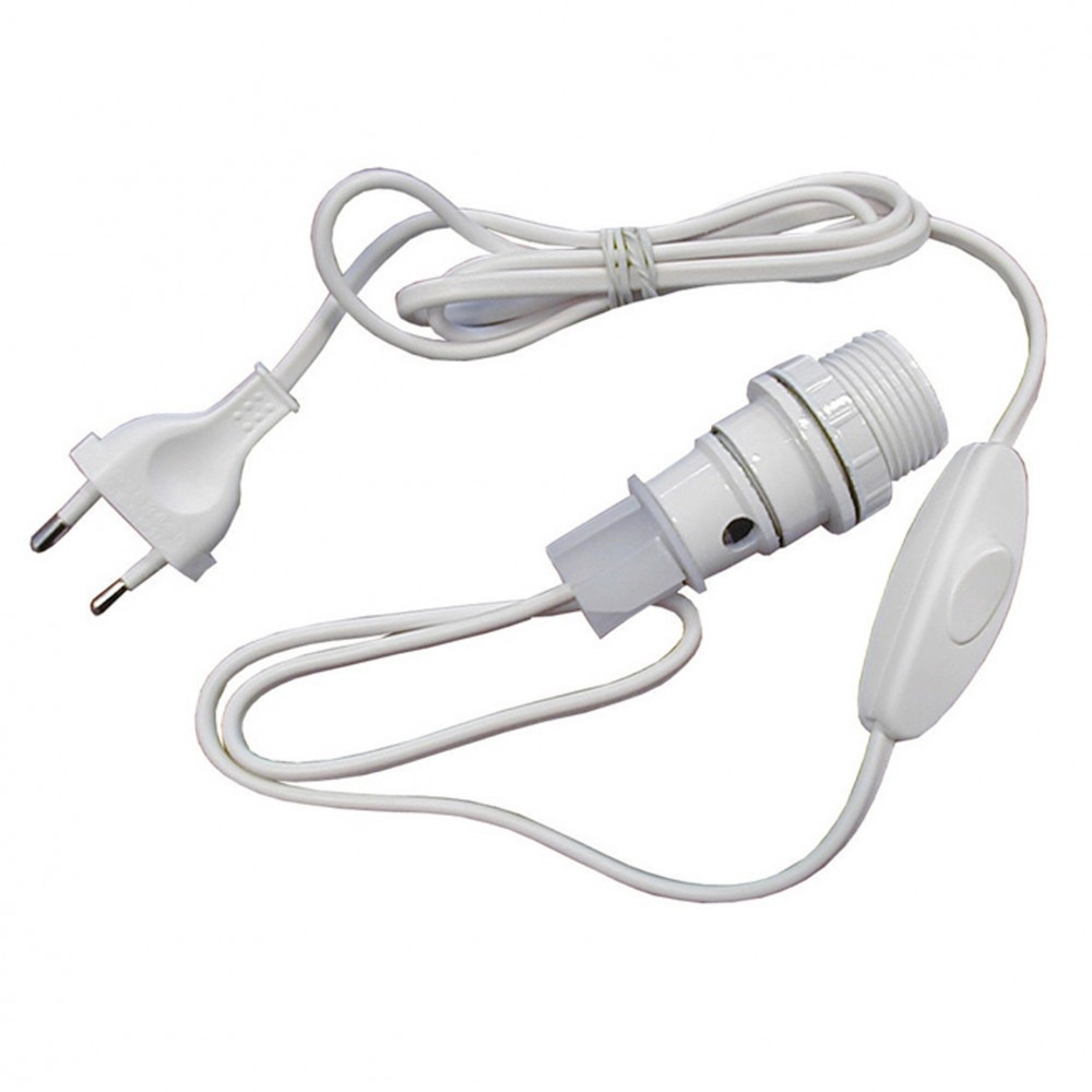 Adaptateur bouteille E14 TIBELEC, plastique, blanc 40 W