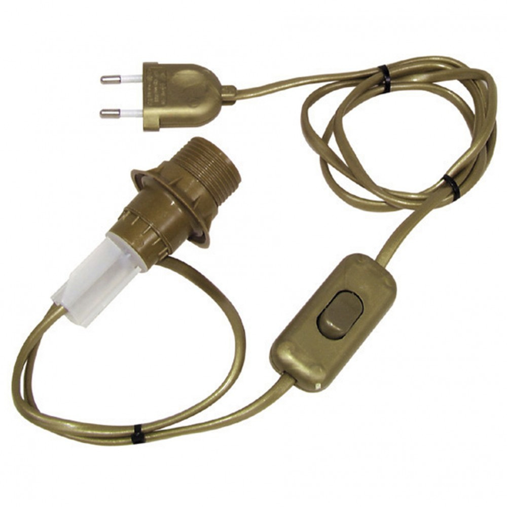 Adaptateur bouteille E14 TIBELEC, plastique, or 40 W