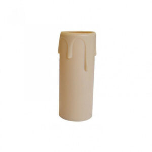 Bougie E14 TIBELEC, plastique, beige