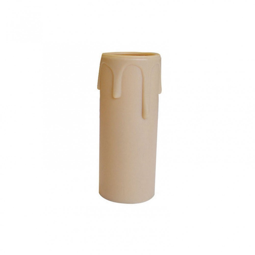 Bougie E14 TIBELEC, plastique, beige